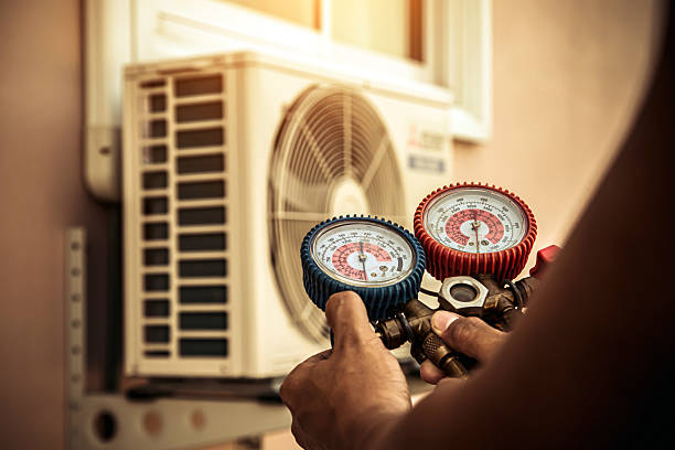 Professional Hvac technician working in French Camp, CA